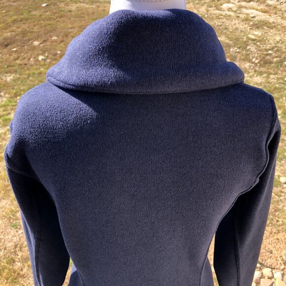 Old Navy Activewear Wrap Neck Jacket Size X-Small Blue Fleece Casual Winter - Picture 11 of 16